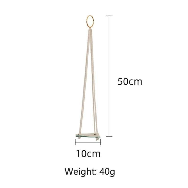 Plant Hanger made with Vegan Leather and Rope