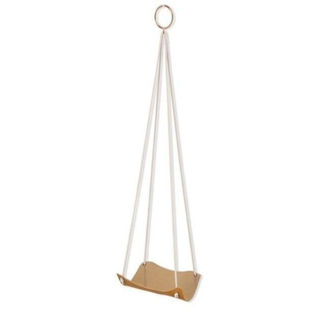 Plant Hanger made with Vegan Leather and Rope