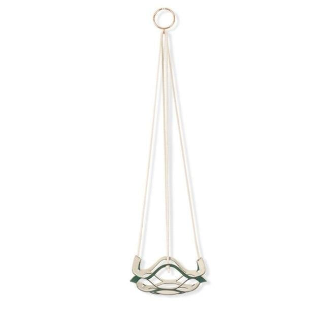 Plant Hanger made with Vegan Leather and Rope