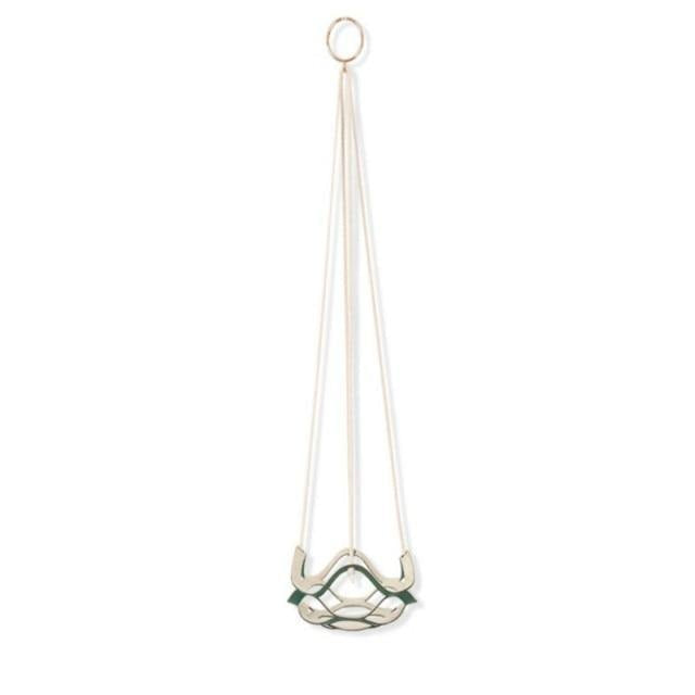 Plant Hanger made with Vegan Leather and Rope